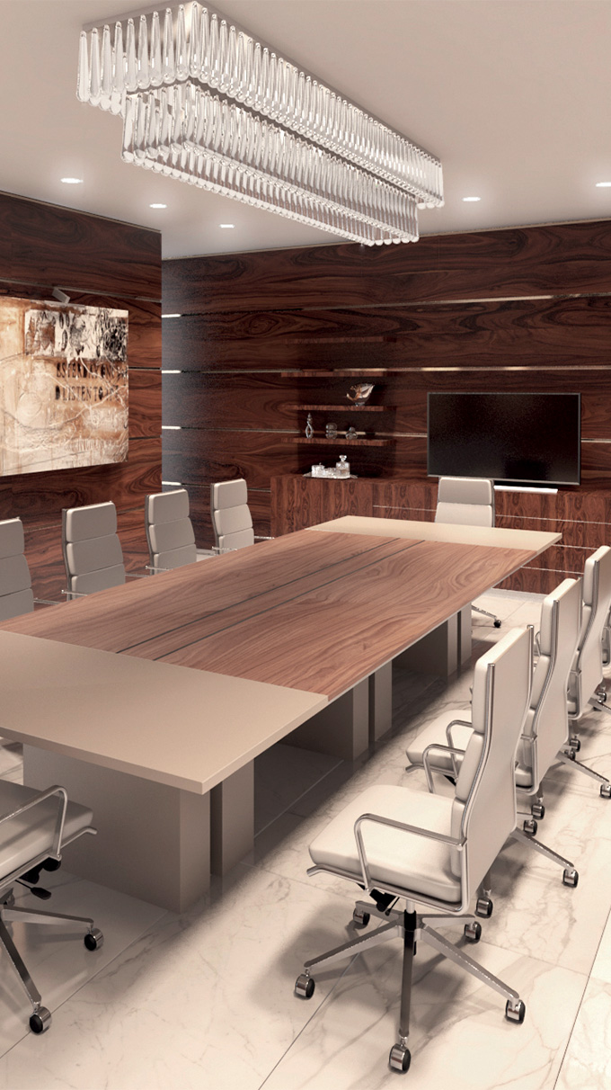 bank offices in astana, furnished with elegant and formal materials and products
