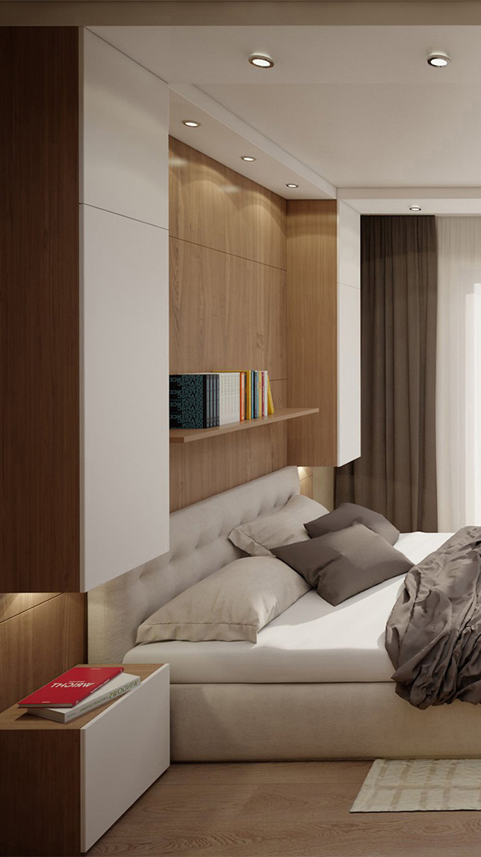 render of a private swiss apartment with modern furnishing