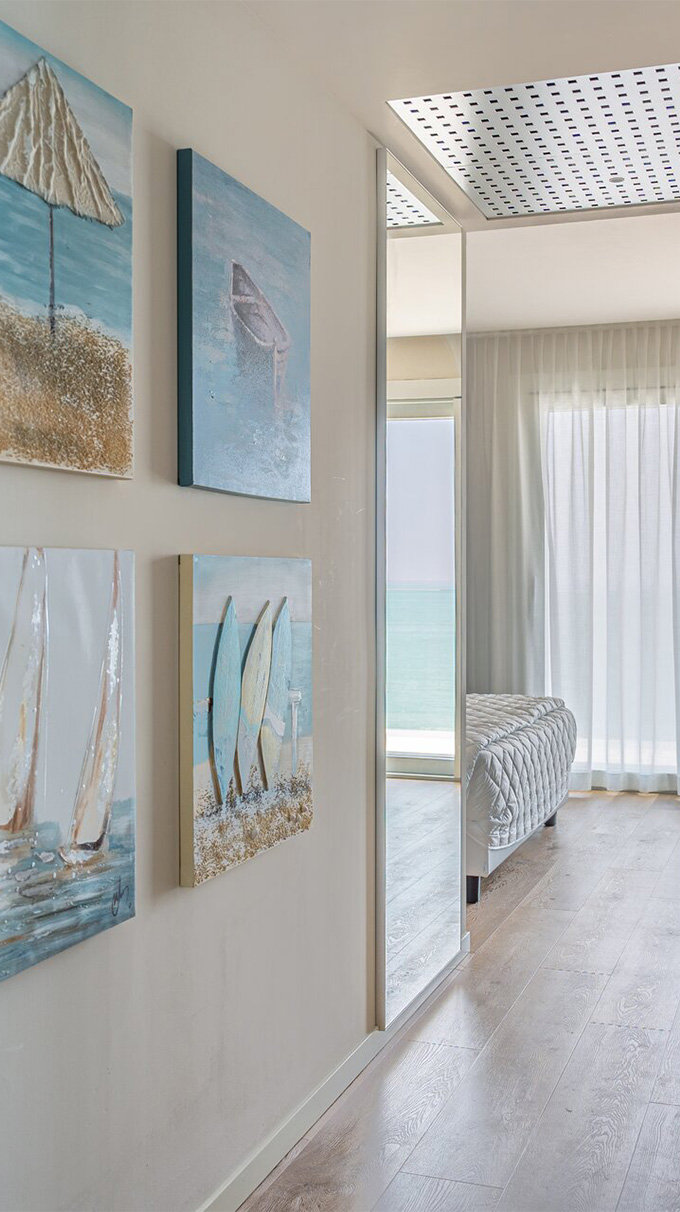 hotel galassia near the sea furnished by pianca